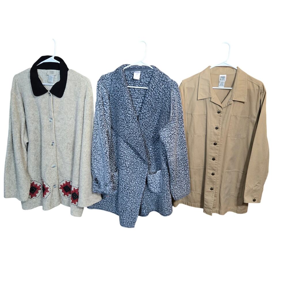 Women's 2X 18W 20W Coats Jackets Long Sleeve Winter Wholesale Bulk Lot of 3 XXL